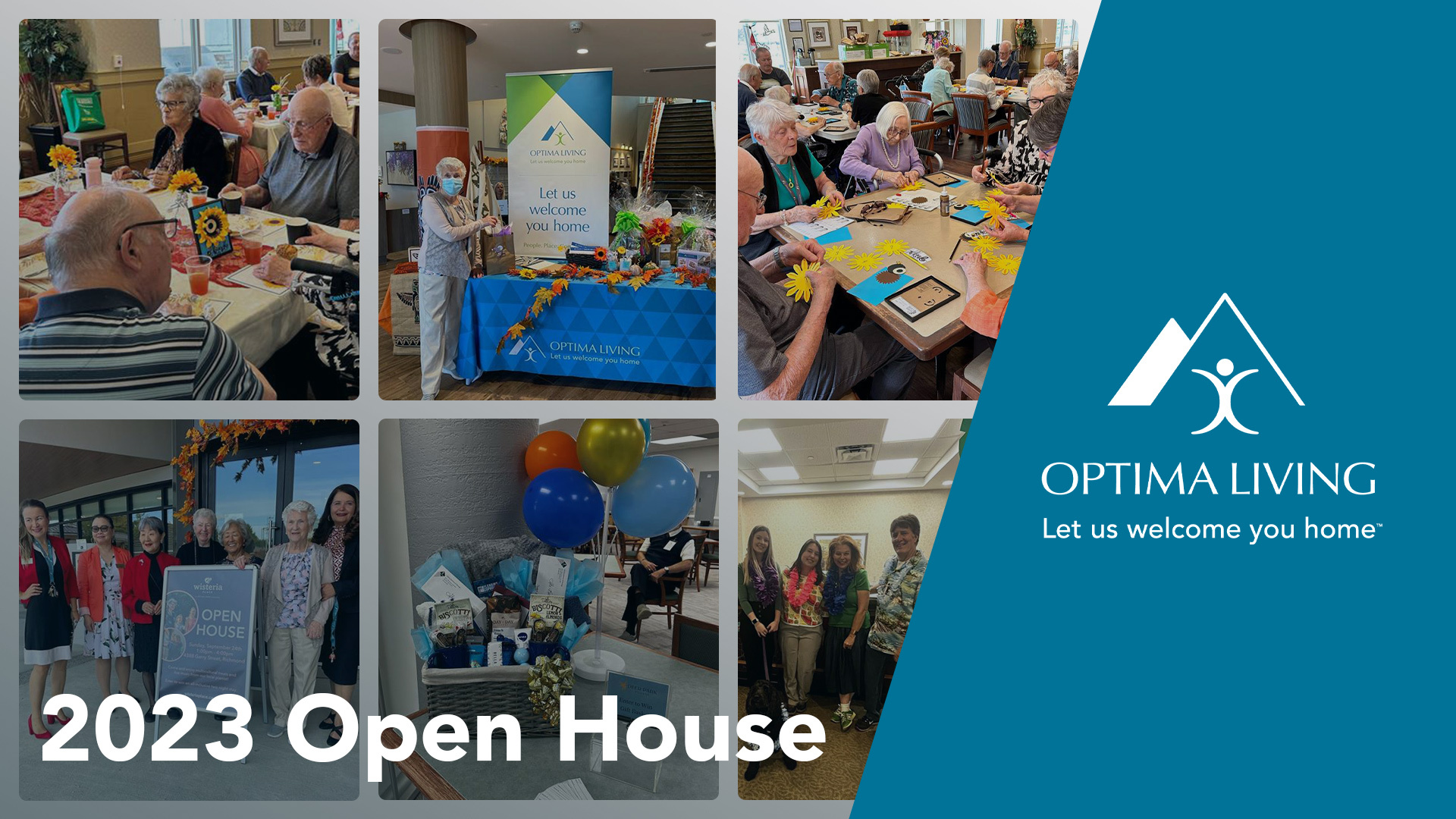 Multiple images featuring the various open houses