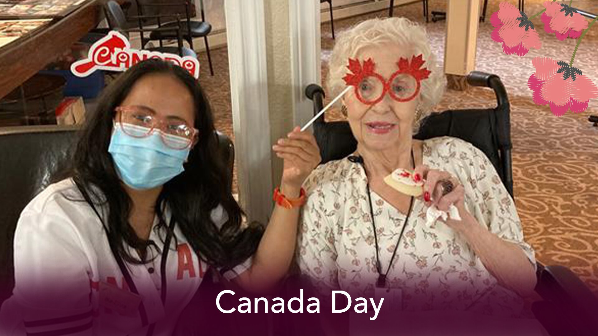 Canada Day celebrations at Wild Rose senior living