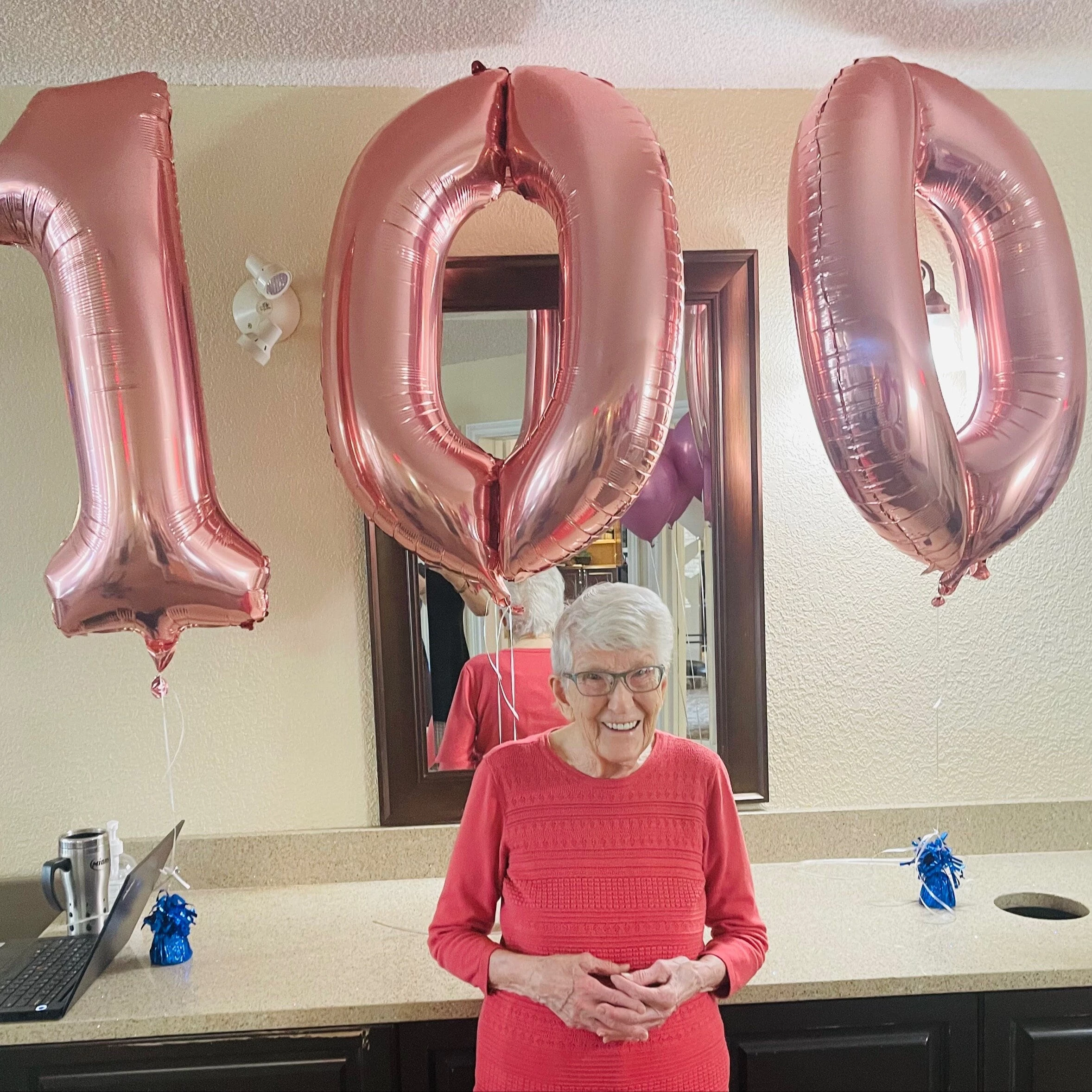 A resident of Wild Rose senior living community turns 100