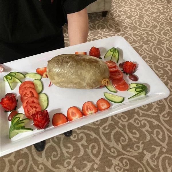 Haggis on a plate